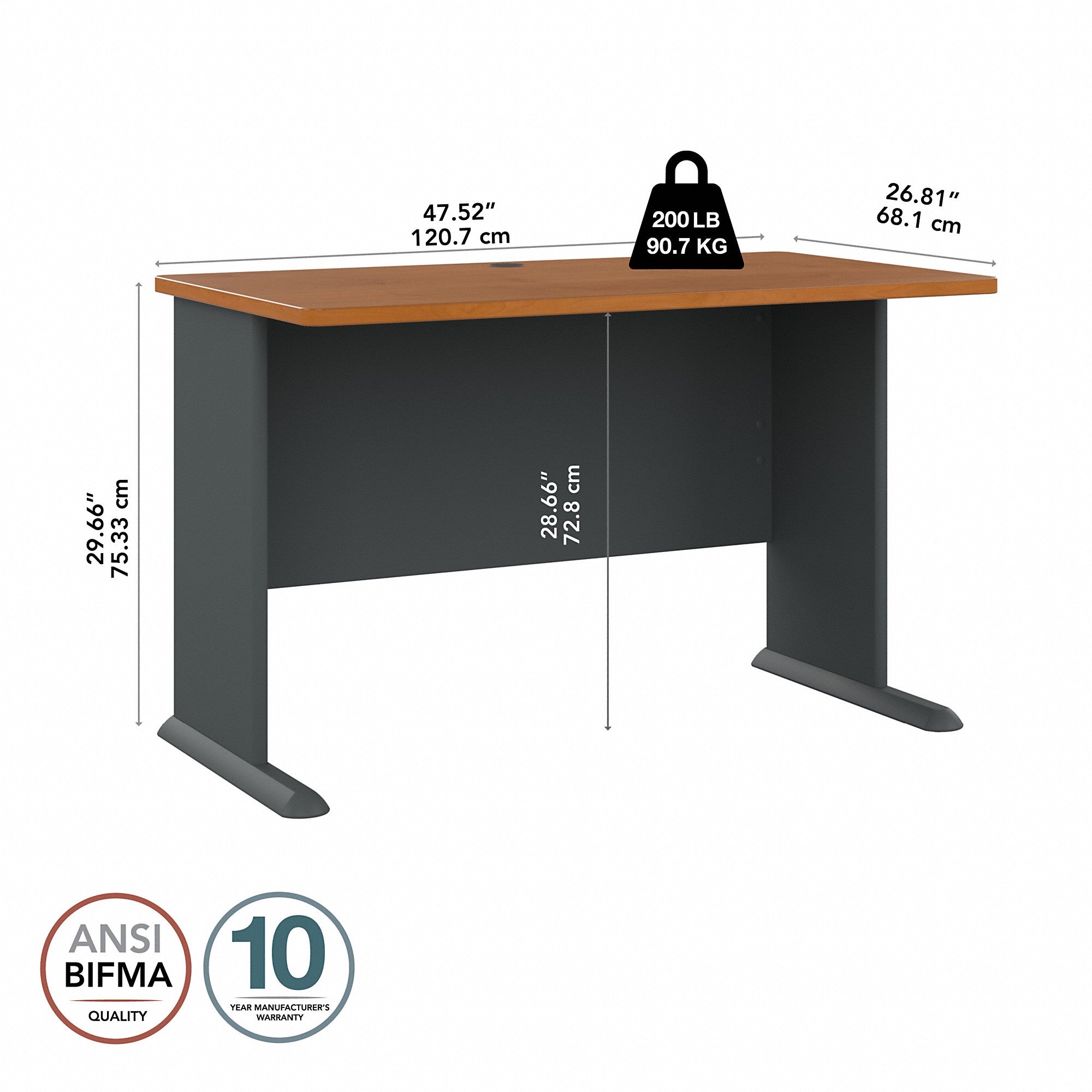 Bush Business Furniture Series A 48W Desk