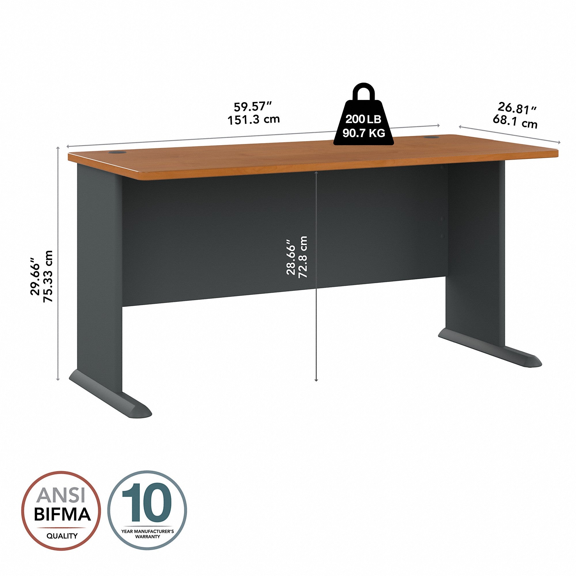 Bush Business Furniture Series A 60W Desk