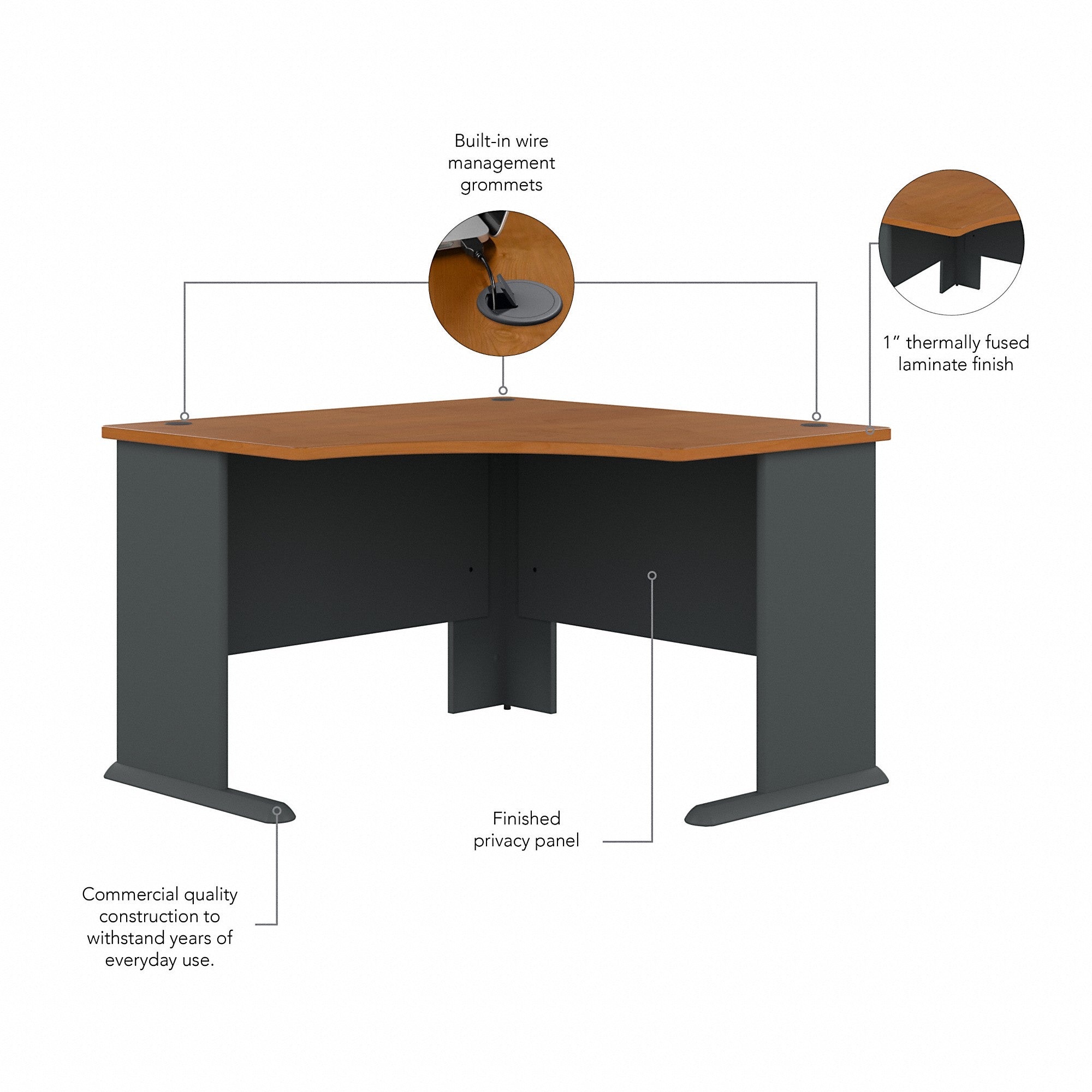 Bush Business Furniture Series A 48W Corner Desk