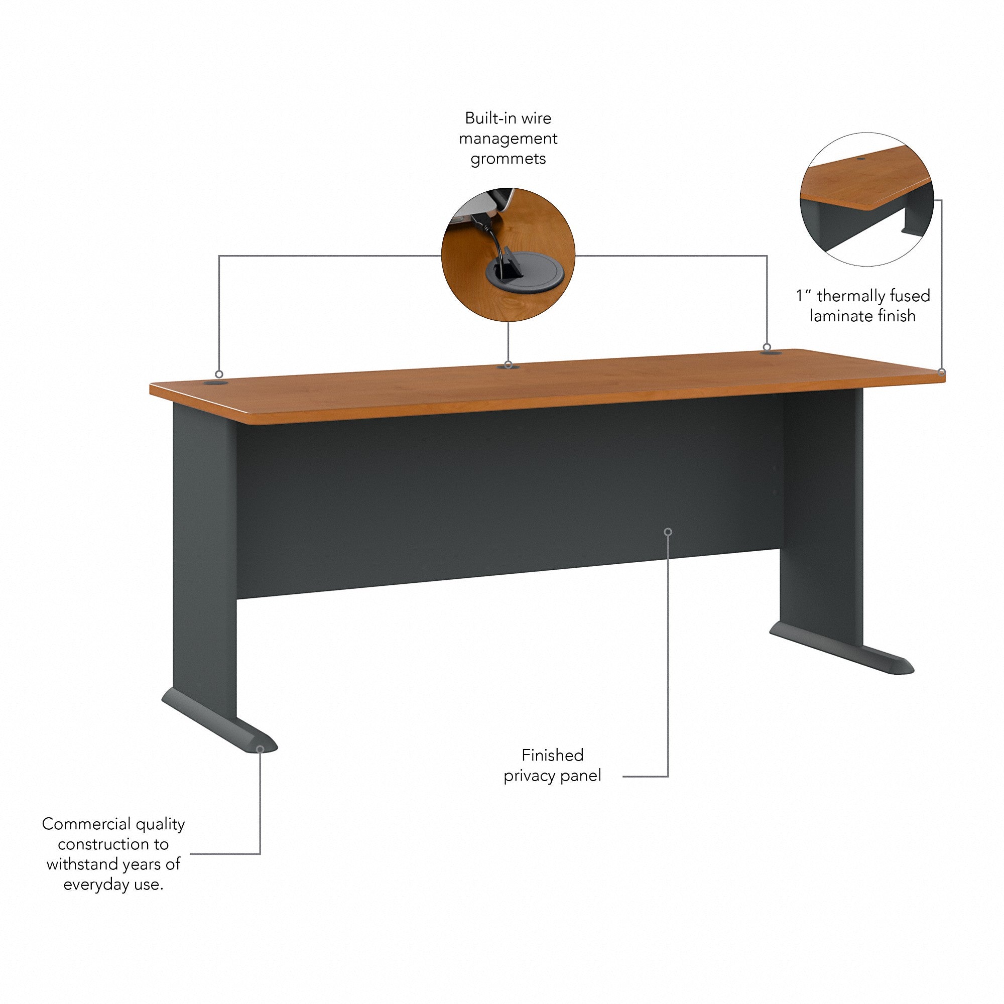 Bush Business Furniture Series A 72W Desk