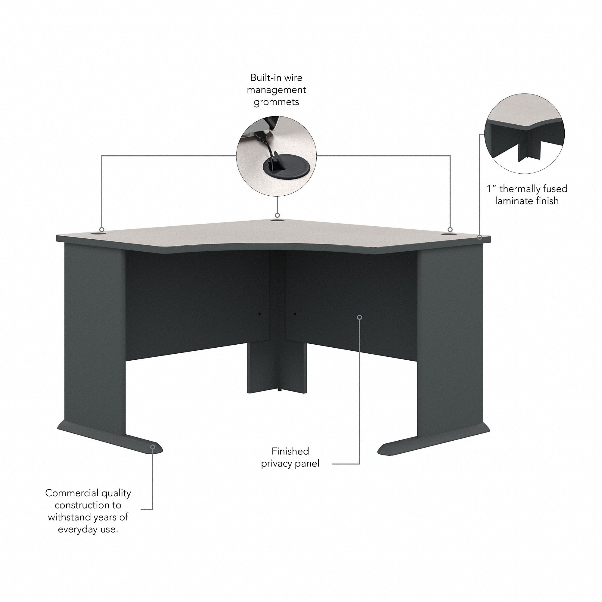 Bush Business Furniture Series A 48W Corner Desk