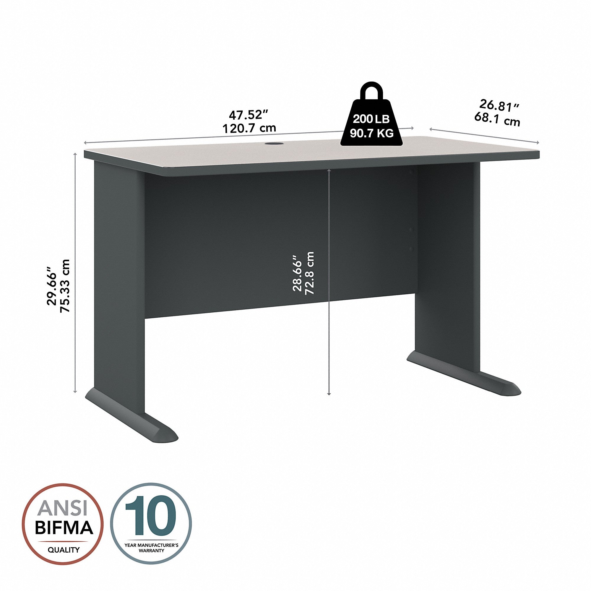 Bush Business Furniture Series A 48W Desk