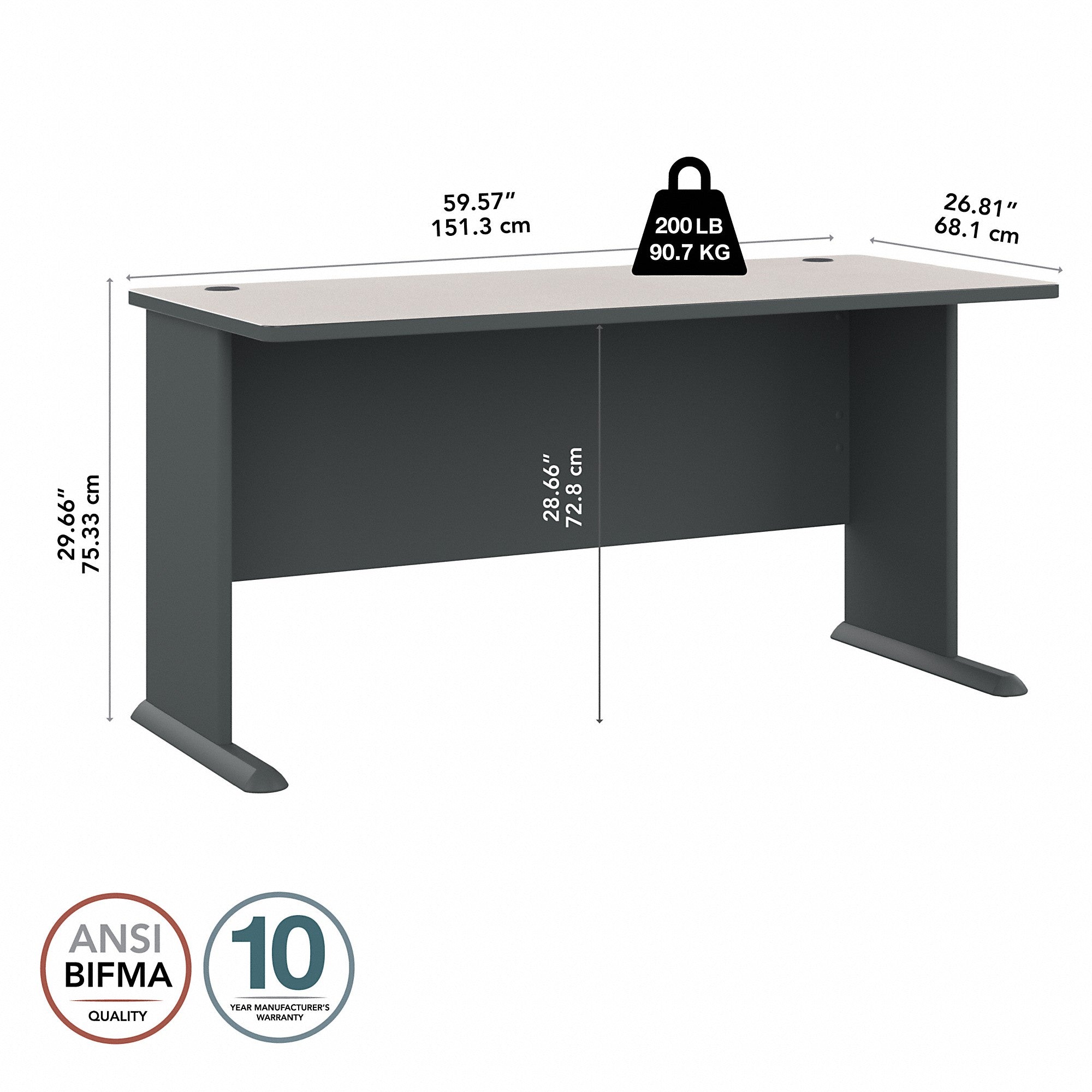 Bush Business Furniture Series A 60W Desk