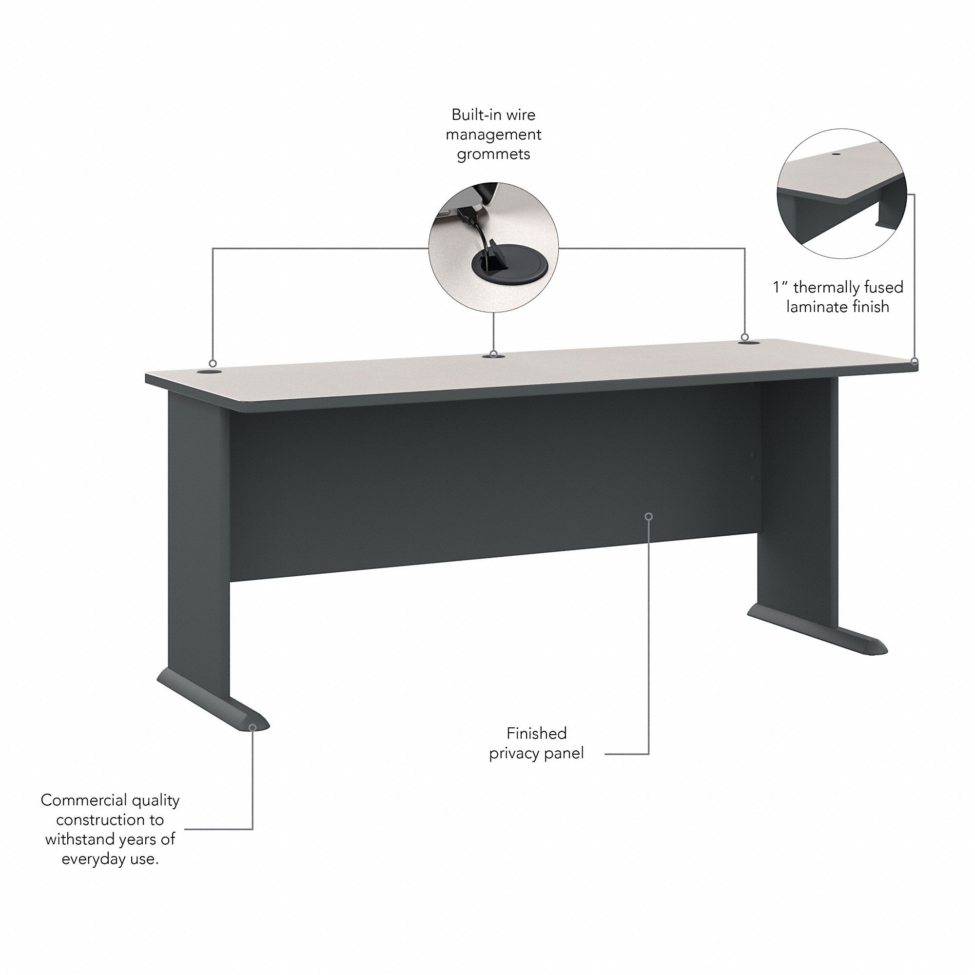 Bush Business Furniture Series A 72W Desk