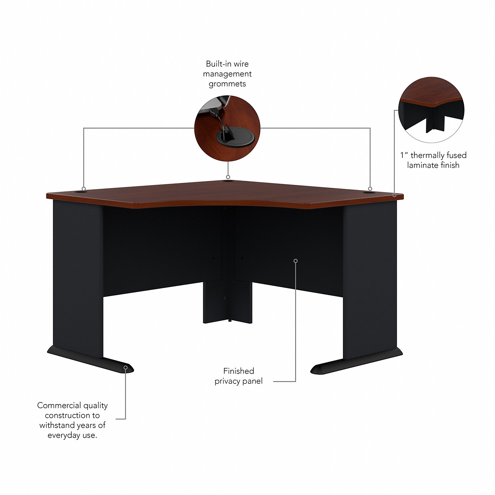 Bush Business Furniture Series A 48W Corner Desk