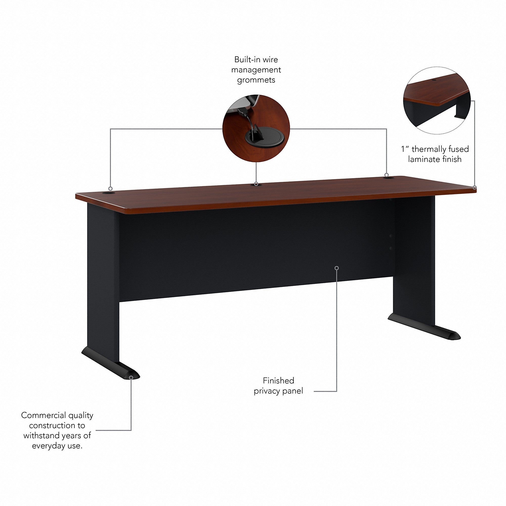 Bush Business Furniture Series A 72W Desk