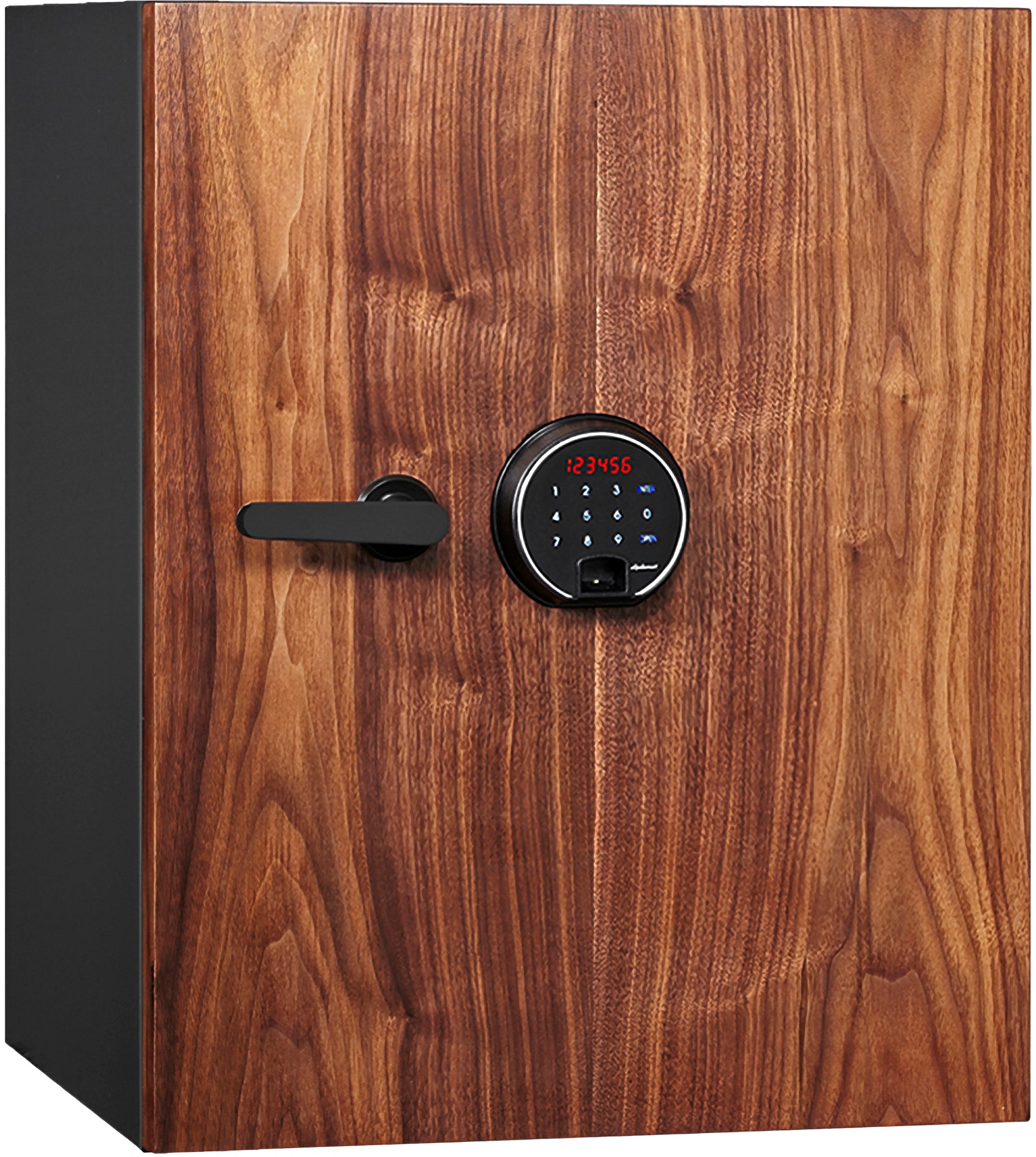 DBAUM Fingerprint Lock Luxury Fire Resistant Safe with Walnut Door 2.28 cu ft