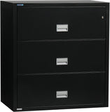 Lateral 38 inch 3-Drawer Fire and Water Resistant File Cabinet