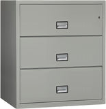 Lateral 38 inch 3-Drawer Fire and Water Resistant File Cabinet