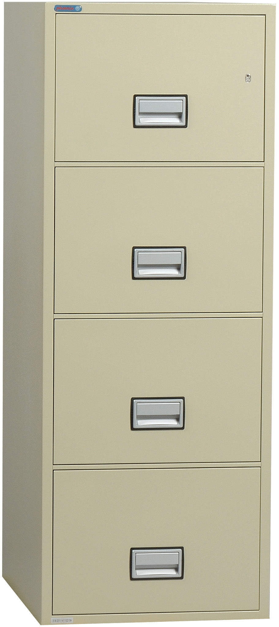 Vertical 25 inch 4-Drawer Legal Fire and Water Resistant File Cabinet